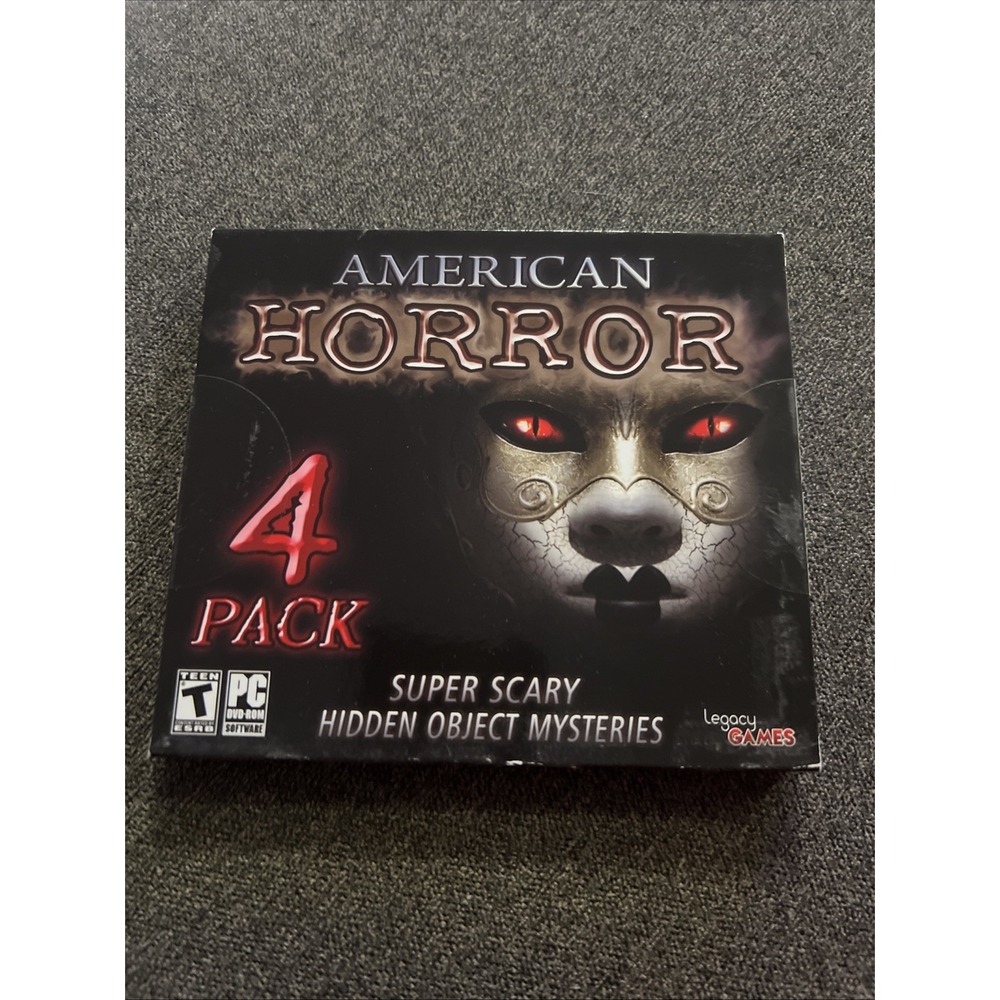 Legacy Games American Horror 4 Pack PC Game Teen Black Hidden Object Mysteries